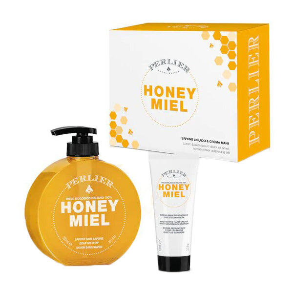 PERLIER HONEY MIEL COFANETTO SAPONE 300 ML + CREMA MANI 100 ML - Tre Pi Profumerie