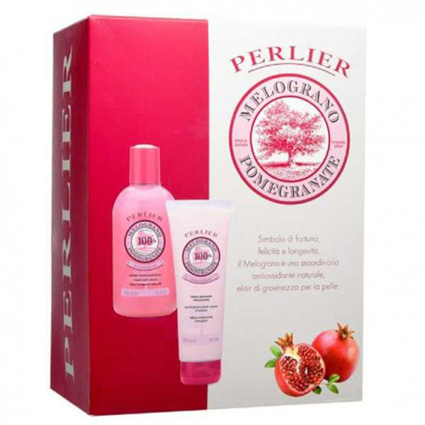 PERLIER MELOGRANO COFANETTO BAGNO CREMA + CERMA IDRATANTE - Tre Pi Profumerie