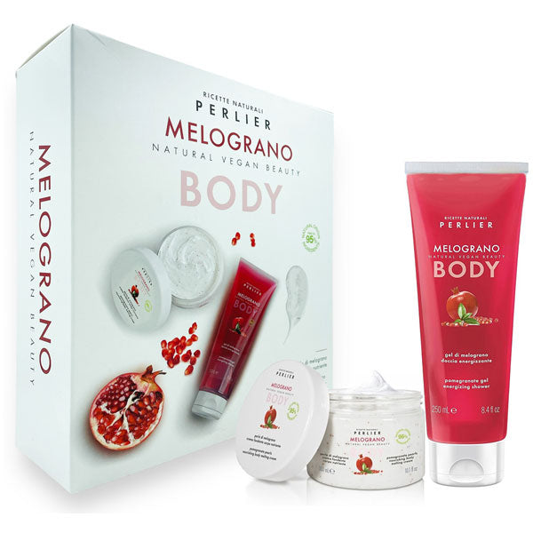 PERLIER MELOGRANO COFANETTO CREMA CORPO NUTRIENTE + GEL DOCCIA - Tre Pi Profumerie