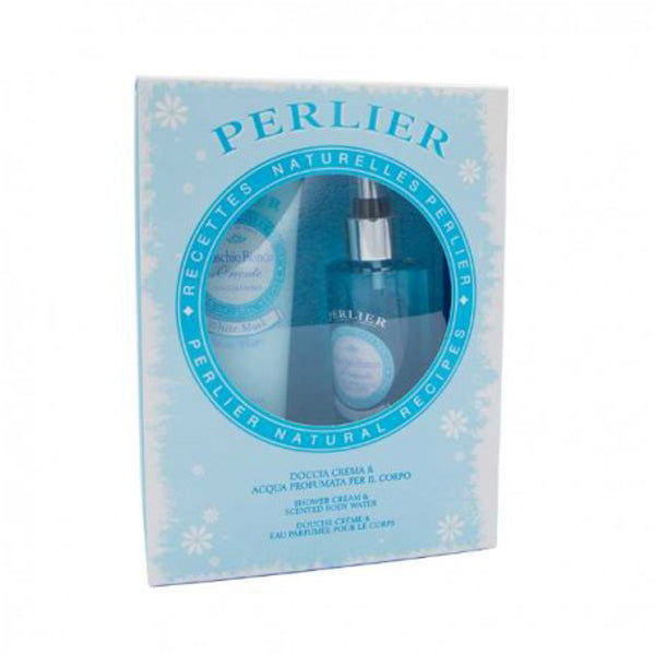 PERLIER MUSCHIO BIANCO COFANETTO ACQUA CORPO + DOCCIA CREMA - Tre Pi Profumerie