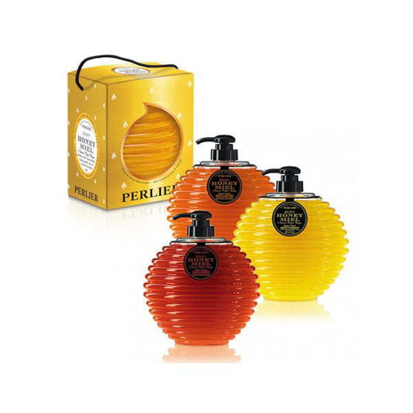PERLIER COFANETTO HONEY MIEL BAGNO CREMA MIELE E KUMQUAT 580 ML - Tre Pi Profumerie