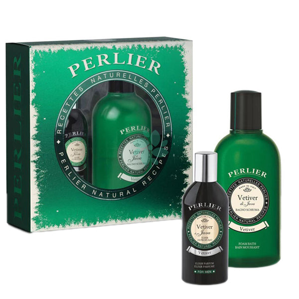 PERLIER VETIVER COFANETTO ELISIR + BAGNOSCHIUMA - Tre Pi Profumerie