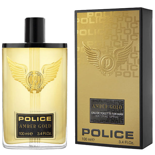 POLICE AMBER GOLD FOR MAN EAU DE TOILETTE 100 ML - Tre Pi Profumerie