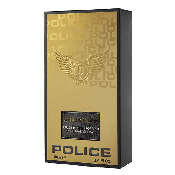 POLICE AMBER GOLD FOR MAN EAU DE TOILETTE 100 ML - Tre Pi Profumerie