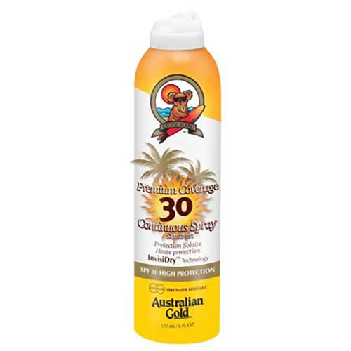 AUSTRALIAN GOLD PREMIUMCOVERAGE CONTINUOUS SPRAY SPF 30 177 ML - Tre Pi Profumerie