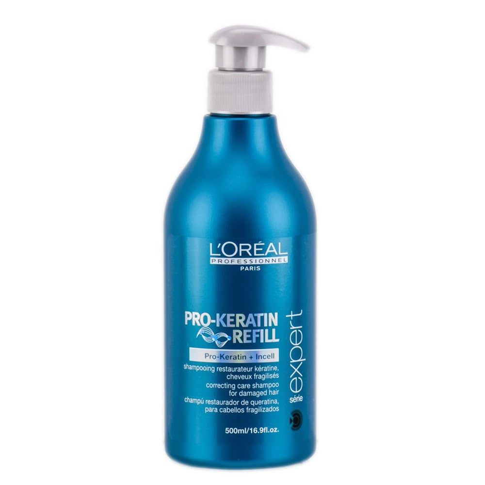 L'OREAL PROFESSIONNEL SERIE EXPERT SHAMPOO PRO-KERATIN REFILL500 - Tre Pi Profumerie