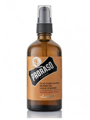 PRORASO HUILE DE SOIN BARBE BOIS ET ÉPICES 100 ML