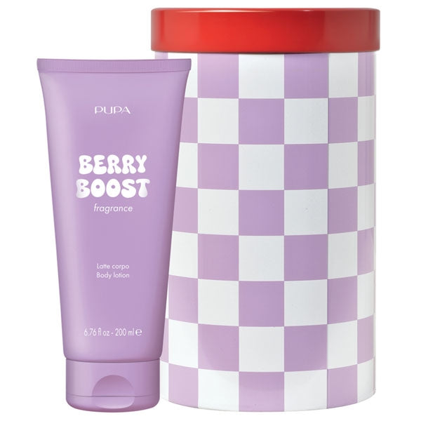PUPA COFANETTO REGALO HAPPY BOX LATTE CORPO BERRY - Tre Pi Profumerie