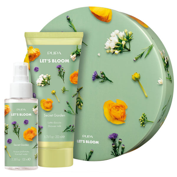 PUPA COFANETTO SECRET GARDEN LATTE DOCCIA + ACQUA CORPO - Tre Pi Profumerie