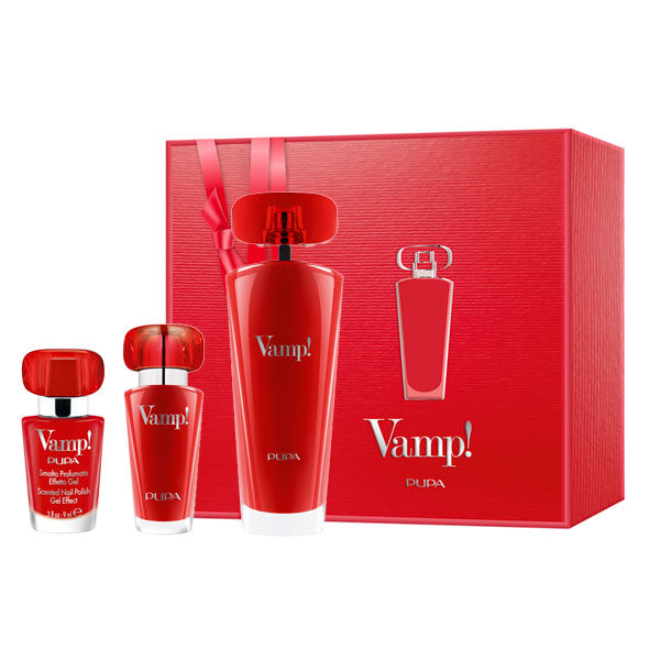 PUPA COFANETTO VAMP! PROFUMO EDP 50 ML + SMALTO + ROSSETTO - Tre Pi Profumerie