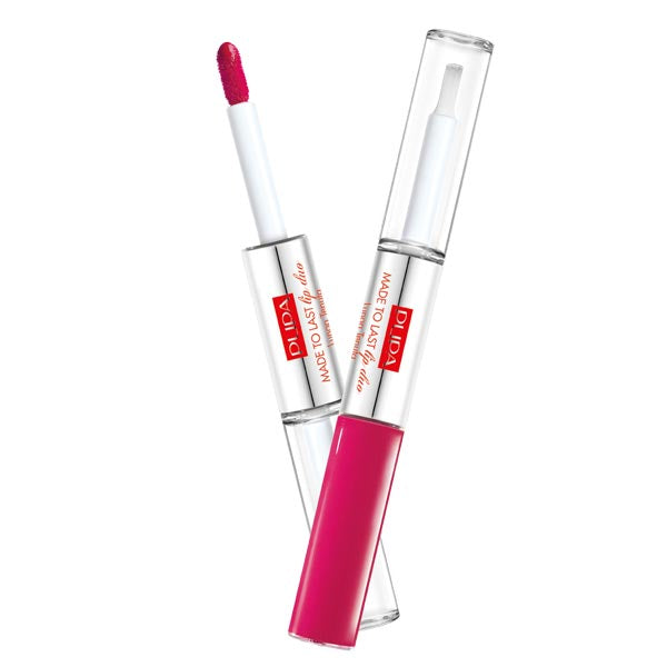 PUPA LIP DUO ROSSETTO MADE TO LAST GERANIUM FUCHSIA 04 - Tre Pi Profumerie