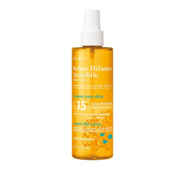 PUPA SOLARE BIFASICO INVISIBILE SPF15 200 ML - Tre Pi Profumerie