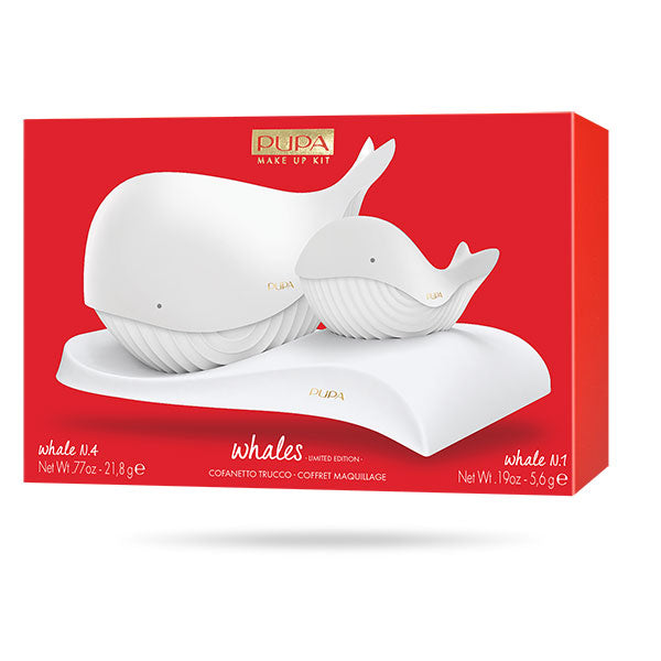 PUPA TROUSSE WHALES N.4+ N.1 BIANCO 001 - Tre Pi Profumerie