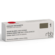 RBB STERILE DISPOSABLE CARBON STEEL GOUGES BLADES 20 PCS 1 MM