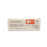 RBB LAME SGORBIE STERILI MONOUSO ACCIAIO AL CARBONIO 20 PZ 15 MM