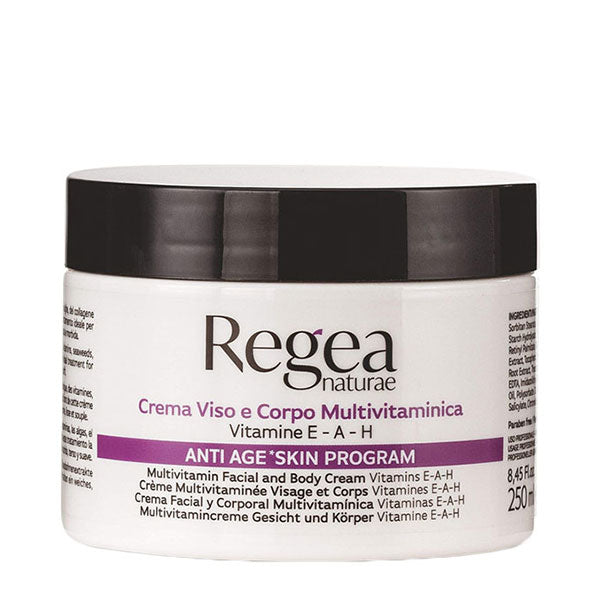 REGEA CREMA VISO E CORPO MULTIVITAMINICA ANTI-AGE 250 ML - Tre Pi Profumerie