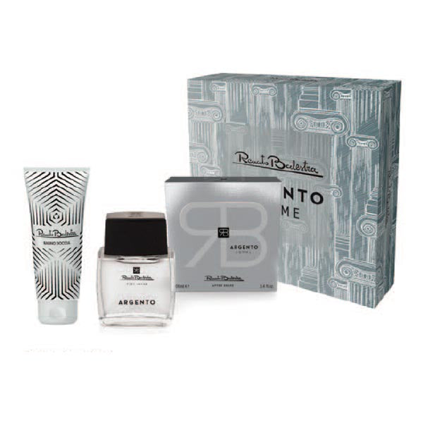 RENATO BALESTRA COFANETTO ARGENTO AFTER SHAVE + DOCCIA - Tre Pi Profumerie