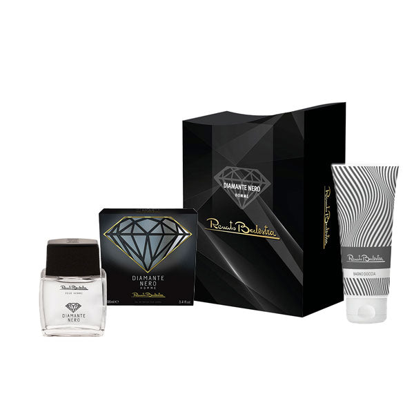 RENATO BALESTRA HOMME DIAMANTE NERO COFANETTO EDP + GEL DOCCIA - Tre Pi Profumerie