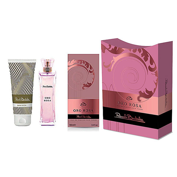RENATO BALESTRA ORO ROSA POUR FEMME COFANETTO PROFUMO + DOCCIA - Tre Pi Profumerie