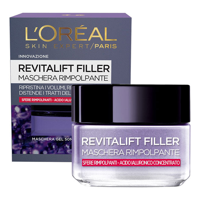 L'OREAL REVITALIFT FILLER HYALUROMASK MASCHERA NOTTE 50 ML - Tre Pi Profumerie