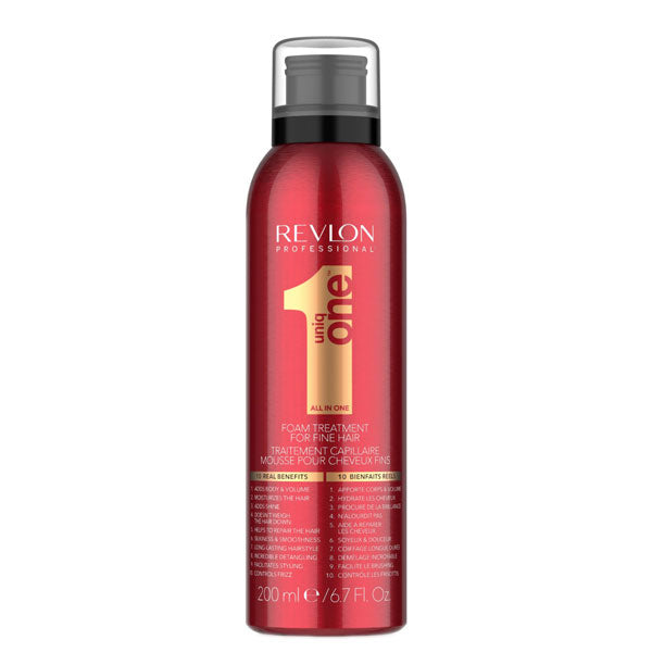 REVLON UNIQONE MOUSSE CAPELLI FINI 10IN1 200ML - Tre Pi Profumerie