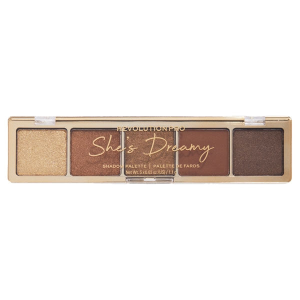REVOLUTION PALETTE PRO SHE'S DREAMY GREEN 5 OMBRETTI - Tre Pi Profumerie