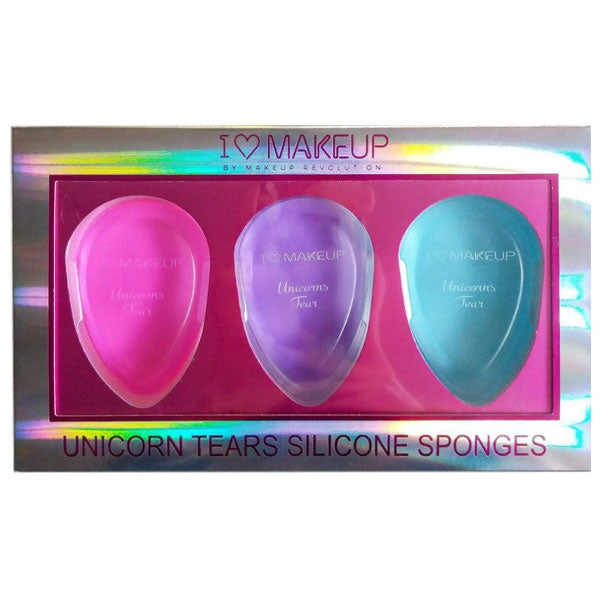 REVOLUTION UNICORN TEARS COFFRET 3 SPUGNE SILICONE - Tre Pi Profumerie