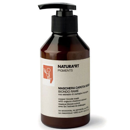 RICA NATURA'RT PIGMENTSMASCHERA CAROTA ROSSA BIONDO RAME 250 ML - Tre Pi Profumerie