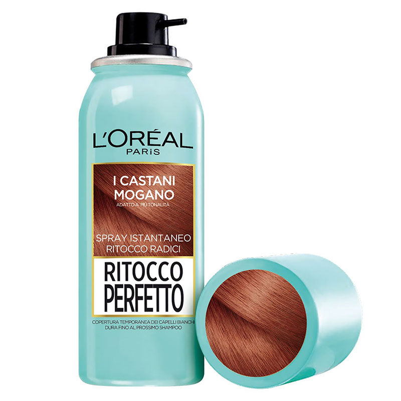 L'OREAL PARIS RITOCCO PERFETTO SPRAY ISTANTANEO CASTANO MOGANO 6 - Tre Pi Profumerie