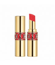 YVES SAINT LAURENT ROUGE VOLUPTE SHINE ORANGE CREPE 82 - Tre Pi Profumerie