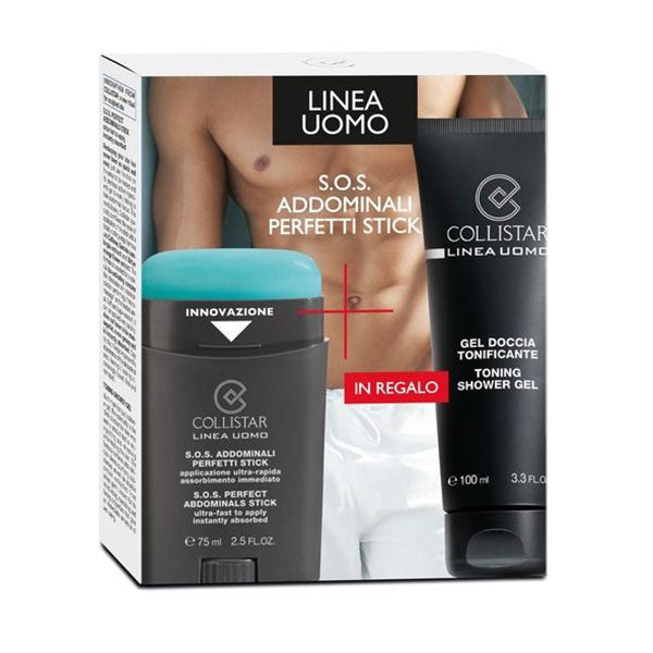 COLLISTAR UOMO TRATTAMENTO ADDOMINALI STICK 75 + SHOWER GEL 100 - Tre Pi Profumerie