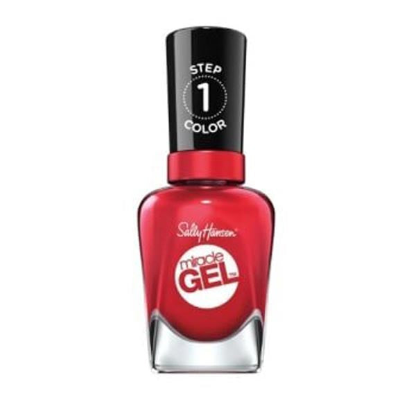 SALLY HANSEN MIRACLE GEL SMALTO OFF WITH HER RED 444 - Tre Pi Profumerie