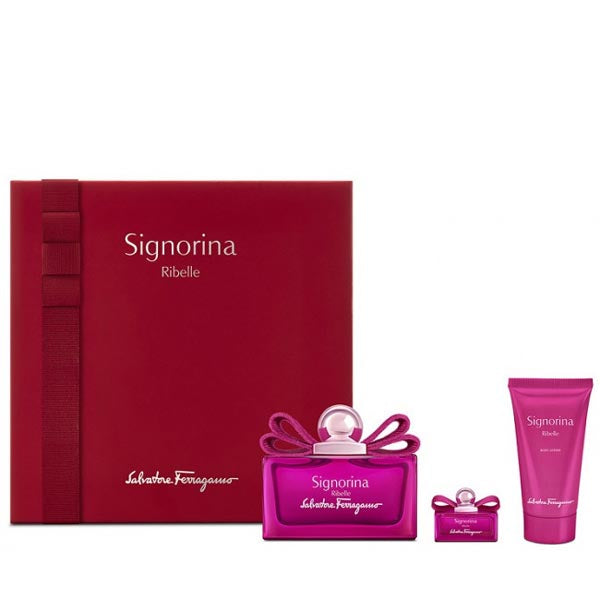 SALVATORE FERRAGAMO RIBELLE COFANETTO 2 EDP - BODY LOTION - Tre Pi Profumerie