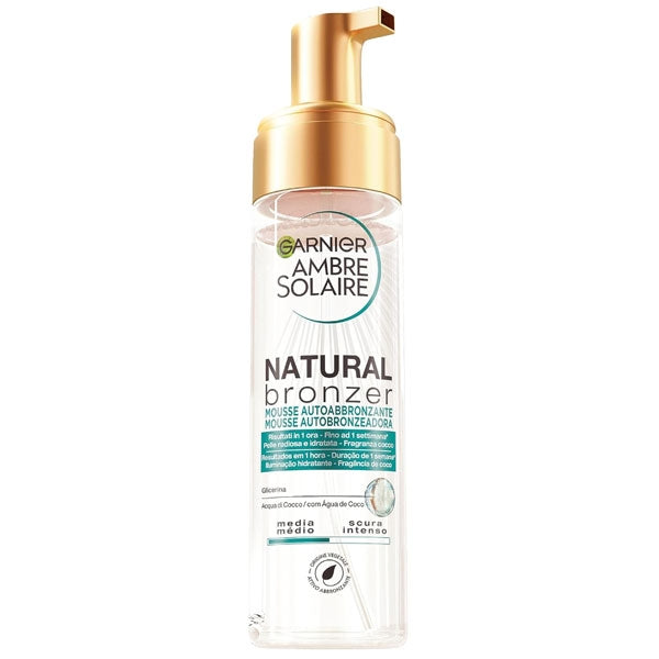 GARNIER AMBRE SOLAIRE MOUSSE AUTOABBRONZANTE 200 ML - Tre Pi Profumerie