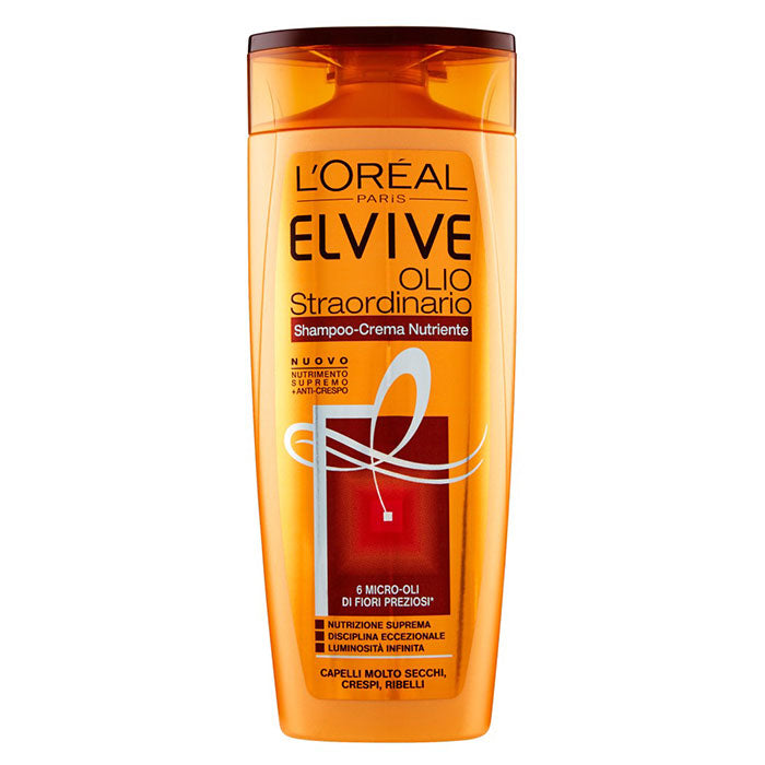 L'OREAL ELVIVE SHAMPOO CREMA-OLIO STRAORDINARIO 400 ML - Tre Pi Profumerie