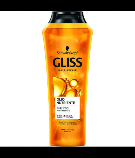 SCHWARZKOPF GLISS SHAMPOO OLIO NUTRIENTE 250 ML - Tre Pi Profumerie