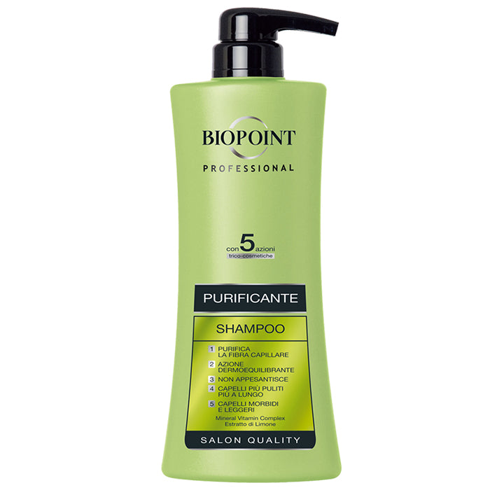 BIOPOINT PROFESSIONAL SHAMPOO PURIFICANTE 5 AZIONI 400 ML - Tre Pi Profumerie