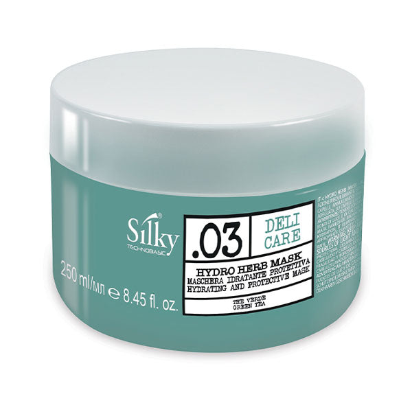 SILKY 03 DELICARE MASCHERA CAPELLI HYDRO HERB 250 ML - Tre Pi Profumerie