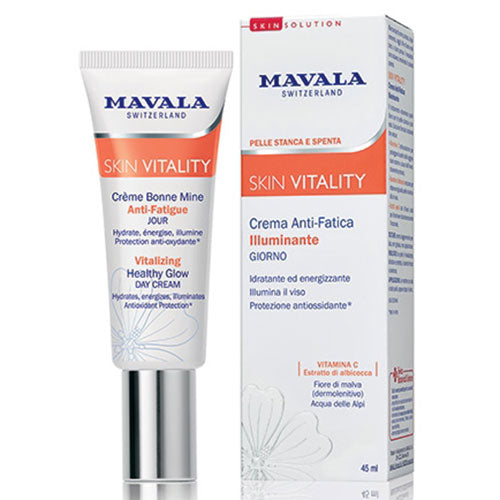 MAVALA SKIN VITALITY CREMA ANTI FATICA ILLUMINANTE GIORNO 45 ML - Tre Pi Profumerie
