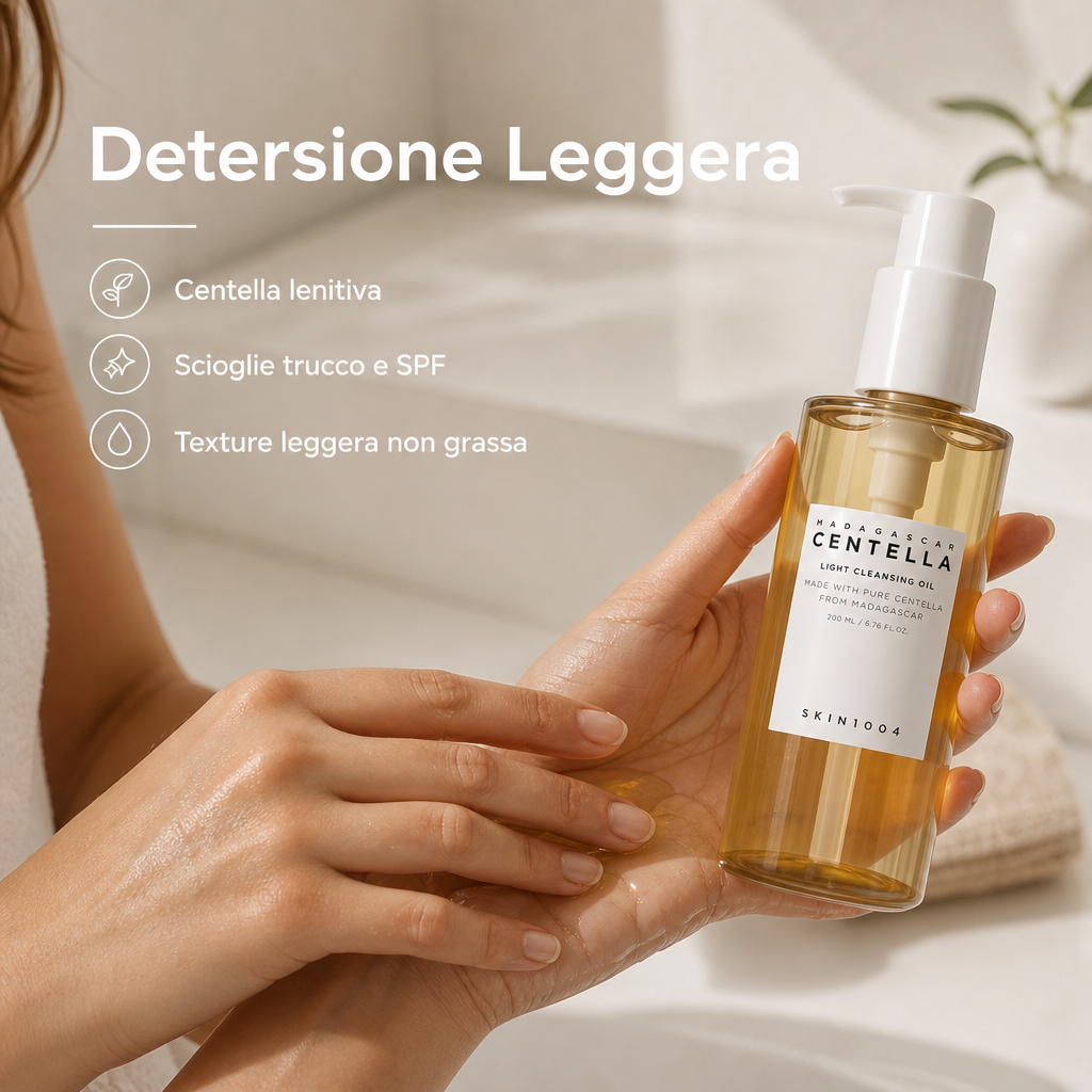 Skin1004 Centella Light Cleansing Oil – Olio Detergente 200ml