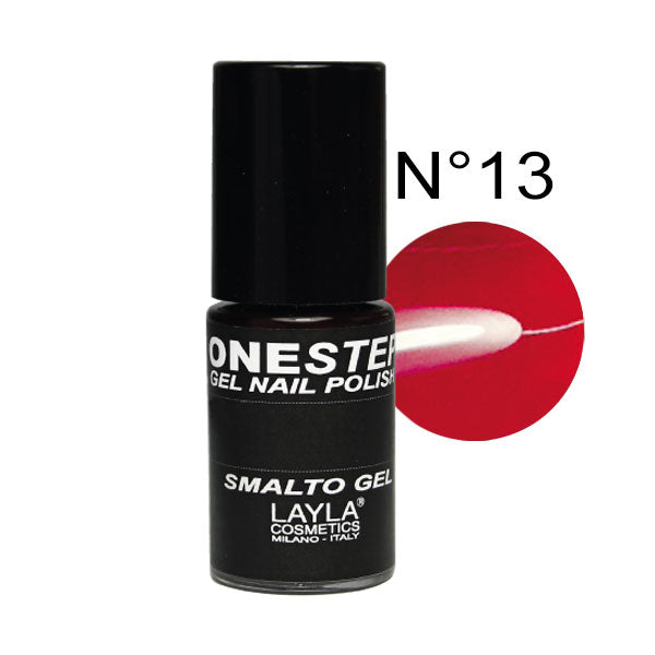 LAYLA ONE STEP GEL NAILPOLISH BLACK CHERRY 13 - Tre Pi Profumerie