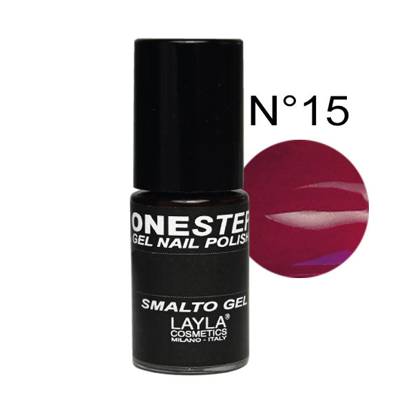 LAYLA ONE STEP GEL NAILPOLISH BLUBERRY 15 - Tre Pi Profumerie