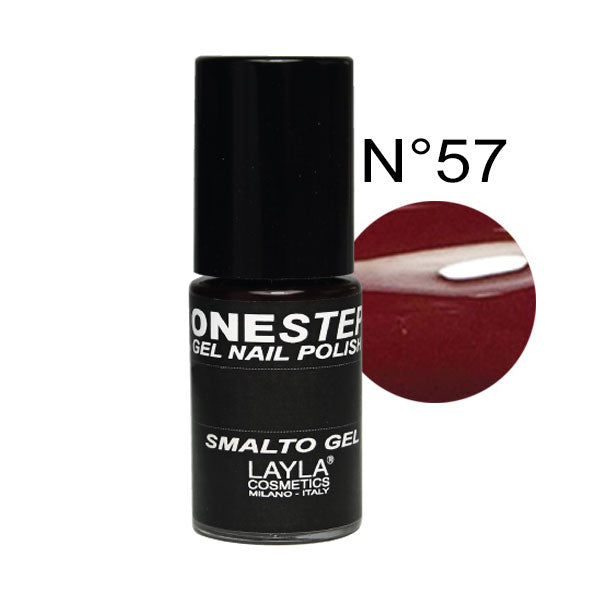 LAYLA ONE STEP GEL NAILPOLISH BELLISSIMO RED 57 - Tre Pi Profumerie