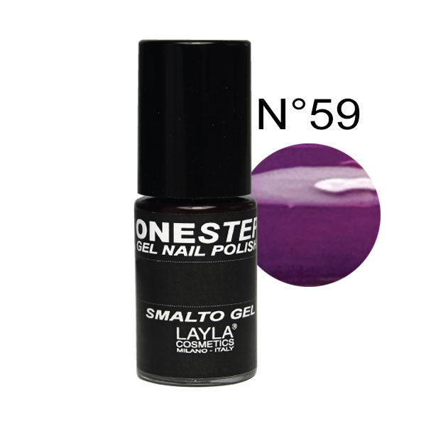 LAYLA ONE STEP GEL NAILPOLISH BERRY ME 59 - Tre Pi Profumerie