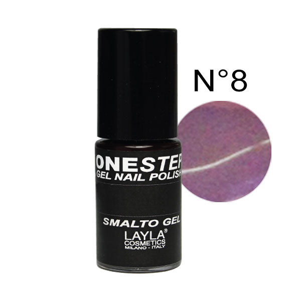 LAYLA ONE STEP GEL NAILPOLISH ANTHRACITE 08 - Tre Pi Profumerie
