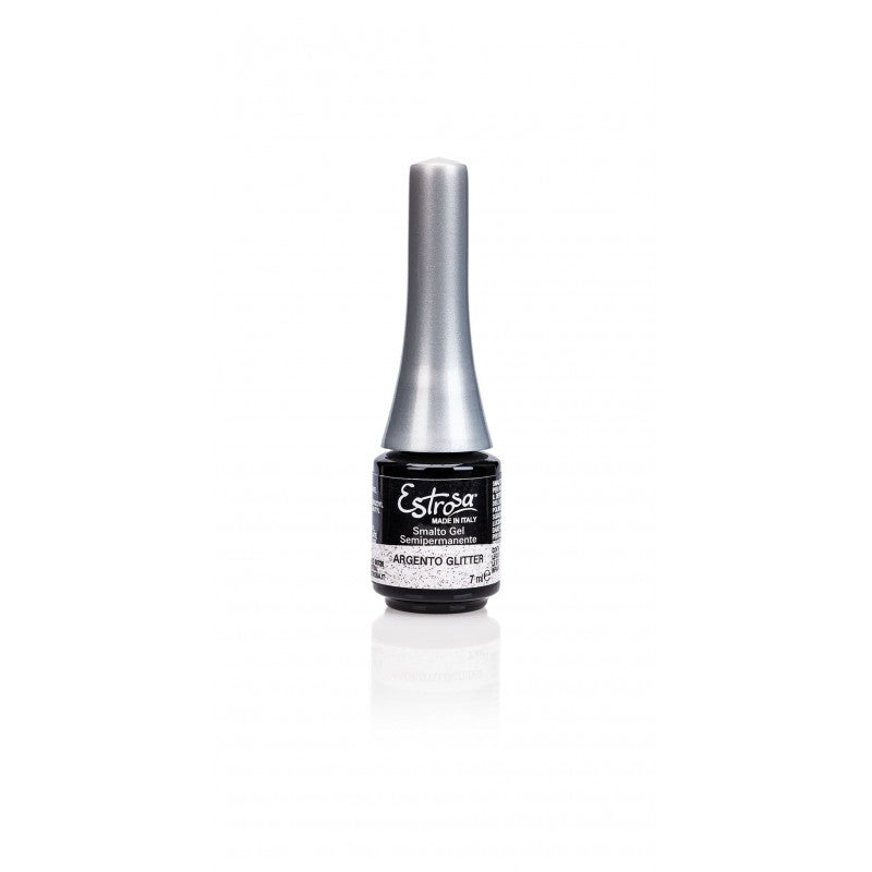 ESTROSA SMALTO GEL SEMIPERMANENTE ARGENTO GLITTER 7501 7 ML - Tre Pi Profumerie