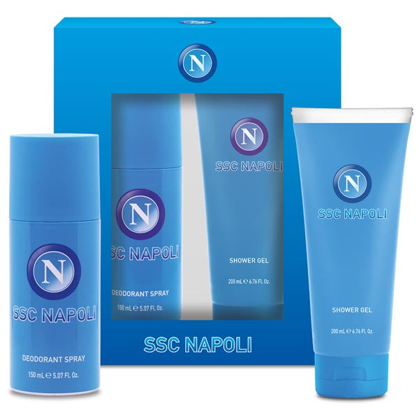 SSC NAPOLI COFANETTO DEO 150 ML + SHOWER GEL 200 ML - Tre Pi Profumerie