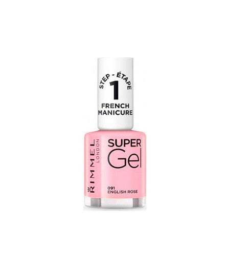 RIMMEL SUPER GEL FRENCHMANICURE SMALTO ENGLISH ROSE 091 - Tre Pi Profumerie