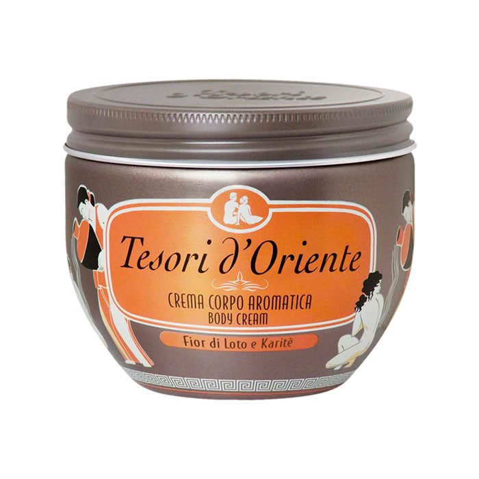 TESORI D'ORIENTE BODY CREAM VASO FIOR DI LOTO E KARITE 300 ML - Tre Pi Profumerie