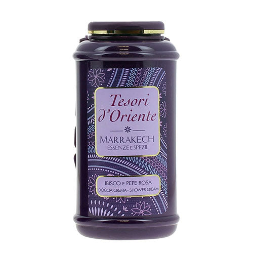 TESORI D'ORIENTE DOCCIACREMA MARRAKECH IBISCO PEPE ROSA 250 ML - Tre Pi Profumerie